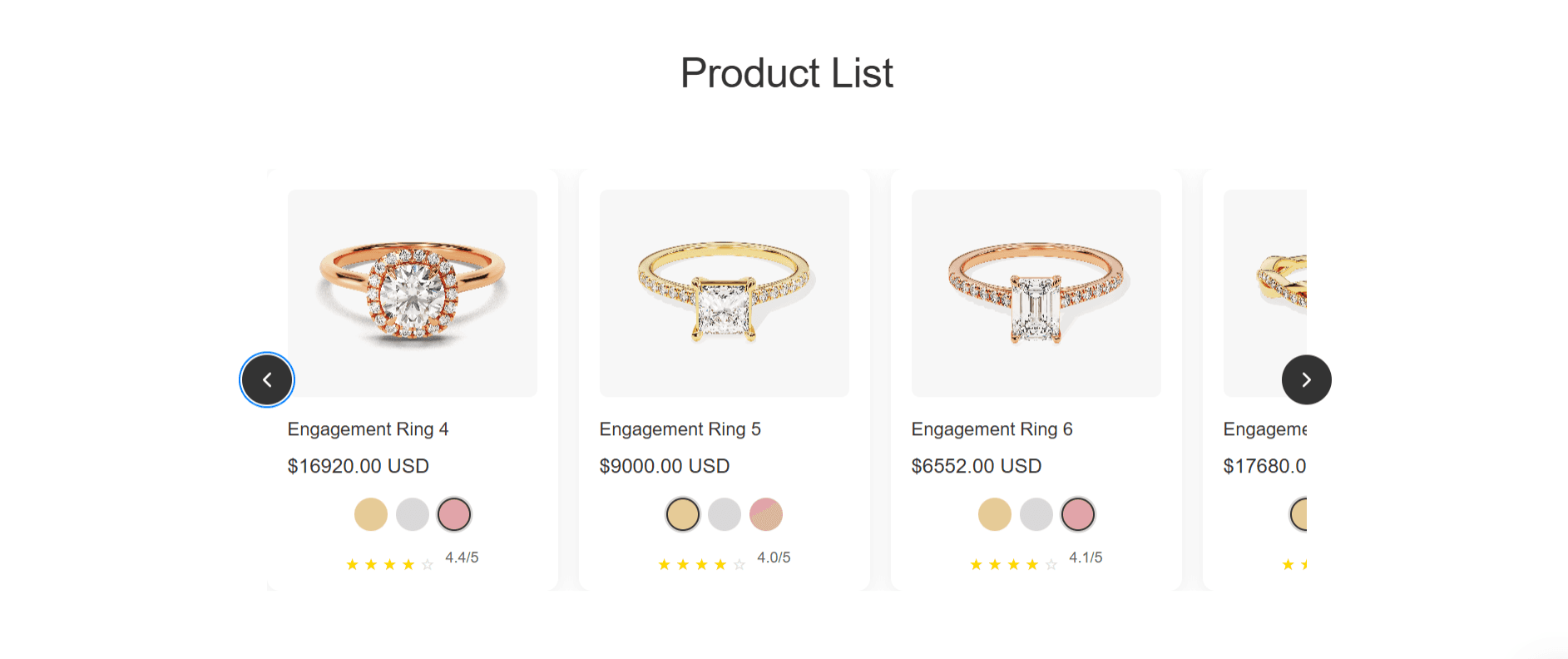 Product Listing Application - Case Study